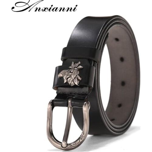 Women Belts Hot Selling Genuine Leather Fashion Pin Buckle Belt 2.8cm Wide Female Many Colours Choose