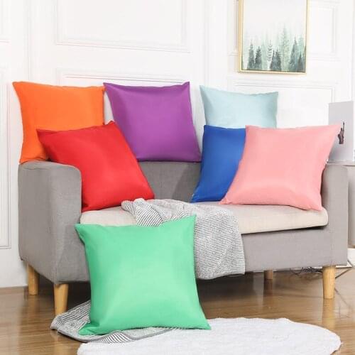 1Pcs 45*45cm Simple Style Waterproof Pillowcover Cushion Cover Solid Color Multipurpose Sofa Pillowcase Cover
