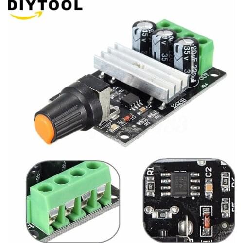 1PCS DC 6V 12V 24V 28V 3A 80W PWM Motor Speed Controller Regulator Adjustable Variable Speed Control With Potentiometer Switch