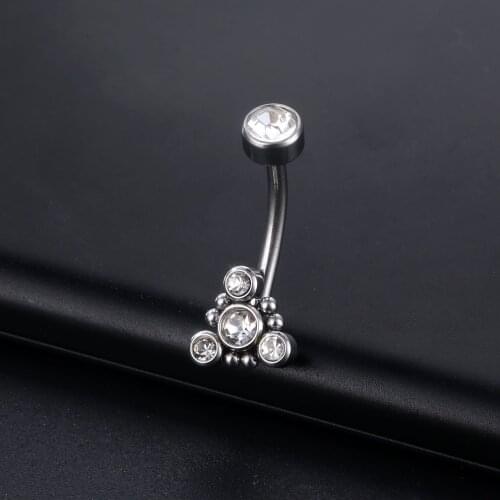 1PC Flower Belly Button Piercing Bars Barbell Navel Surgical Steel Dangle Drop Bar Ombligo Belly Oreja Pircing Jewelry