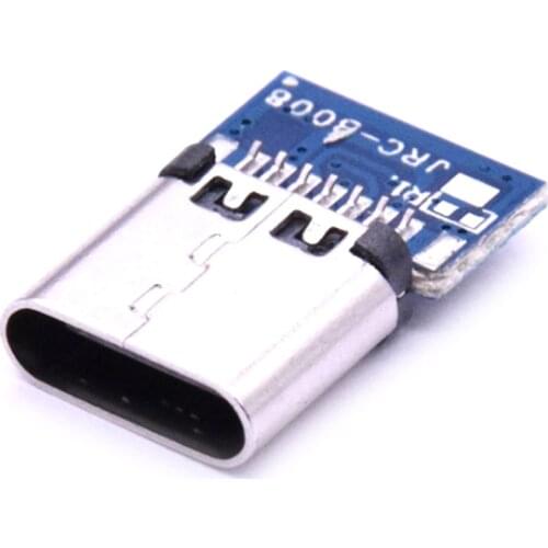 10PCS Micro USB 2.0 Type C Connector 14 Pin Female Socket Receptacle Through Holes PCB 180 Vertical Shield USB 100% Brand New