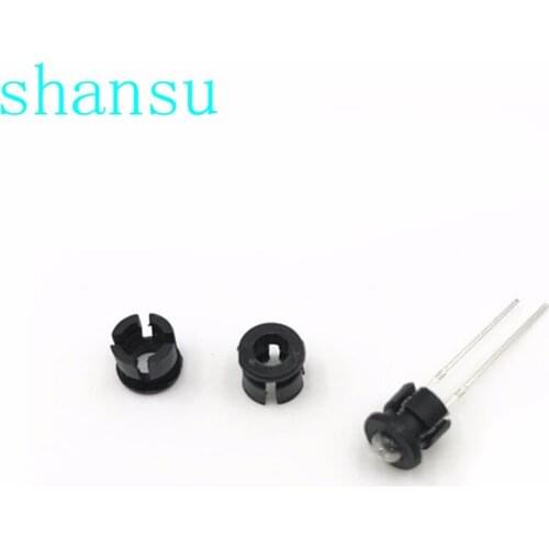 3MM 5MM Flat buttons F3 F5 LED Lamp holder Light-emitting diode chimney plastic 50PCS