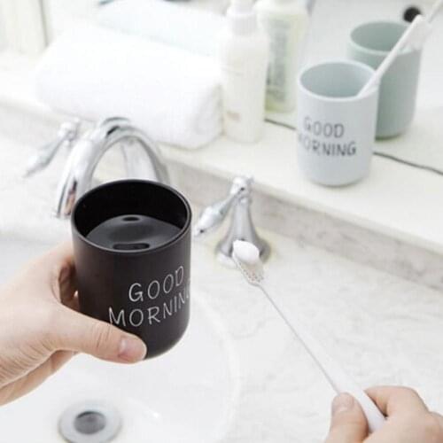 330ml Good Morning Cup Toothbrush Holder Washing Drinking Bathroom Tooth Mug Toothbrush Cup Tooth Cup