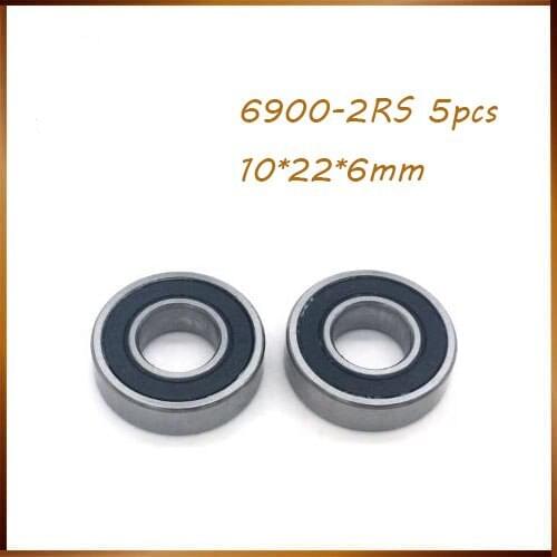 5pcs 6900-2RS 6901-2RS 6902-2RS 6903-2RS 6904-2RS 6905-2RS 6906-2RS Rubber Sealed Deep Groove Bearing Ball Bearings