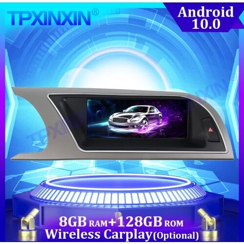 Android 10.0 For Audi A5 2009+ 8+128G Carplay IPS Multimedia Player Stereo Tape Recorder GPS Navigation Auto Radio Head unit DSP