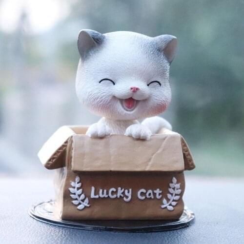 Car Accessories Innovative Car Home Decoration Cute Cat Shaking Head Car Supplies Cute Interior Cartoon Ornaments araba aksesuar