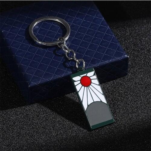 Demon Slayer Kimetsu No Yaiba Blade Of Ghost Keychain & Keyring Bag Car Hanging Zinc Alloy Keychains