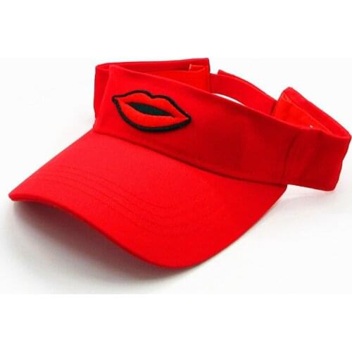 2020 Cotton Lips Embroidery Visors Baseball Cap Adjustable Snapback Cap for Men and Women 265