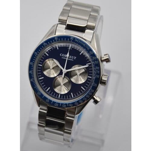 Watch Men Fashion Sport Multifunction Quartz Clock Mens Watches CORGEUT Top Brand Luxury 24 hours full chronograph Wrist watch