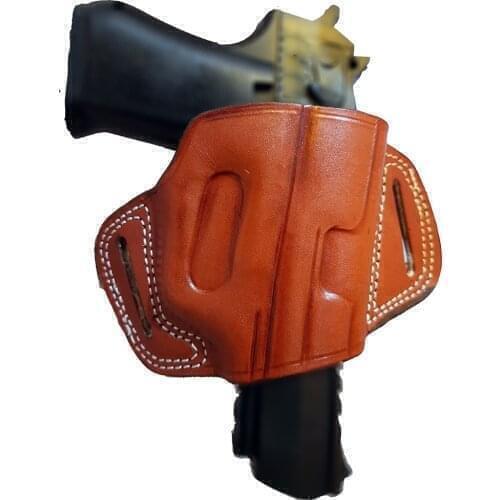 For Grand Power T12 Real Cowskin Handmade Two Slot Sport OWB Carry Fast Draw Pistol Firearm Gun Holster Pouch