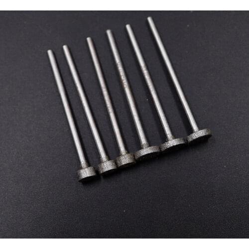 10pcs High quality round angle cylinder bit grit 150#boron carbide diamond grinding burr teeth grinding bits polishing bits