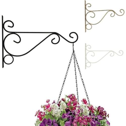 Flower frame hanging flower pot bracket hook Metal Iron Wall Hanging Bracket Art Plant Holder Hanger Hook Home Garden Decor hot