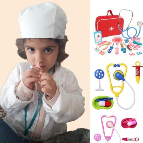 Lab Uniform Toys Set Children Dentist Work Wear Surgical Uniform Halloween Cosplay Costume Kids Girl Boy Party White Robe Gown