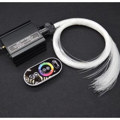 16W Led Fiber Optic Engine Driver RF Remote Touch Controlled RGBW Ceiling star DIY Light Device+ 2m 3m 4m Optical Fiber Cable