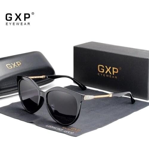 GXP Women HD Polarized Sunglasses Elegant Gradient UV400 Lens Luxury Cat Eye Sun glasses Brand Lentes de sol Mujer
