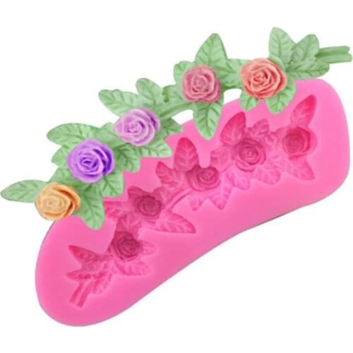 Camellia ,Rose Shape Silicone Cake Tool,Cupcake,Chocolate,Lace,Jelly Molds, Fondant Decorating E132
