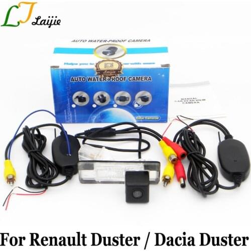 Rear View Camera For Renault Duster / For Dacia Duster / CCD Night Vision RCA AUX Interface Wireless Backup Reverse Camera