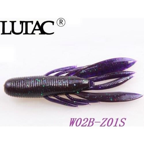 LUTAC Sinking 6pcs/bag 80mm 7.7g Soft Plastic lure Carp Fishing Artificial Bait Fishing Tackle