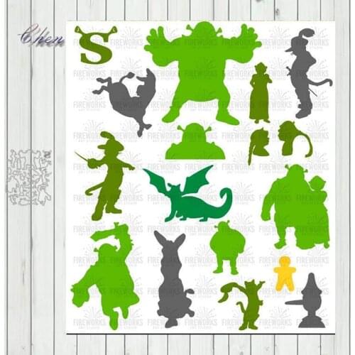 Metal Cutting Dies Weird friends Stencils for DIY Scrapbooking/photo Album stamps Decorative Embossing DIY Paper