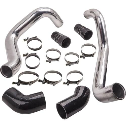 3" Upgraded Polished Turbo Intercooler Pipe Boot Kit For GMC 6.6L Duramax LB7 02-04
