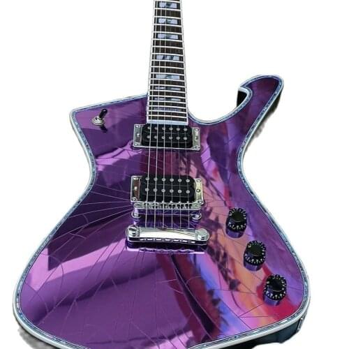 Fashion electric guitar, mirror crack, guitar quality