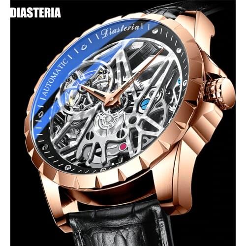 Top Brand Luxury Watch Men Tourbillon Automatic Mechanical Watch Mens Fashion Gold Stainless Steel Waterproof Watches Mens New
