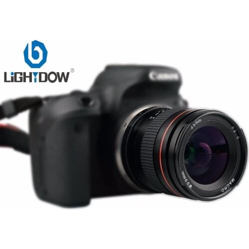Lightdow 35mm F2.0 Fixed Focus Large Aperture Manual Full Frame Lens For Cannon 550D 600D 650D 750D 5D 5D2 6D 7D DSLR Cameras