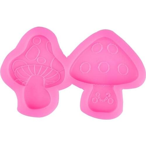 Two-way Mushroom Cookie Lollipop Silicone Mold 17-528