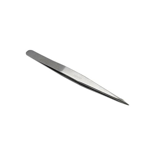 Stainless Beading Tweezer, Gray, about 136mm long, 10mm wide