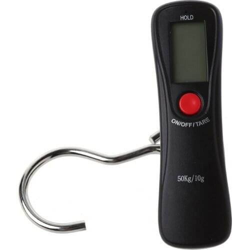 OOTDTY 50kg/10g Portable Electronic Digital LCD Travel Luggage Weight Hanging Scale New