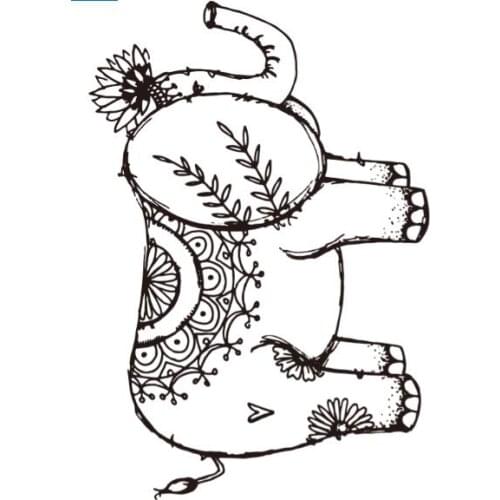 Elephant Transparent Clear Silicone Stamp/Seal for DIY scrapbooking/photo album Decorative clear stamp ST0236