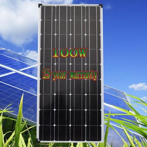 High efficiency Monocrystalline 100W 36cells PV Modules Solar Panel for Sale