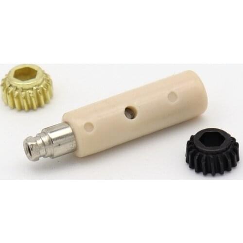 Guitar String Gear and Pull String Plastic Column，Hexagonal hole gear and String iron gear is 1：18