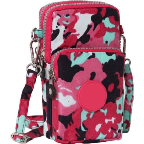 Women Hanging Neck Running Wrist Arm Mobile Phone Bag Crossbody Shoulder Pouch Card Holder Small Summer Shoulder Bag for Women