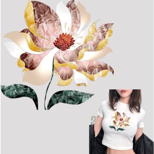 Iron on transfers For Clothing vinyl Transfer Patch Ironing Stickers on clothes butterfly flower patch diy clothes accessories