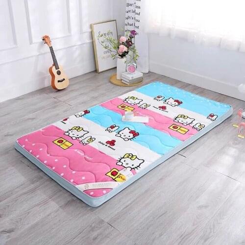 Comfortable Soft Foldable Tatami Mattress students Thick warm high quality Flannel Mattress with straps twin queen king size