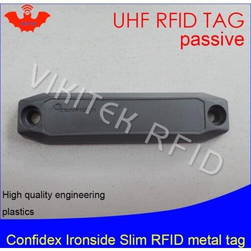 UHF RFID anti-metal tag confidex ironside slim 915mhz 868mhz Impinj Monza4QT EPCC1G2 6C durable ABS smart card passive RFID tags