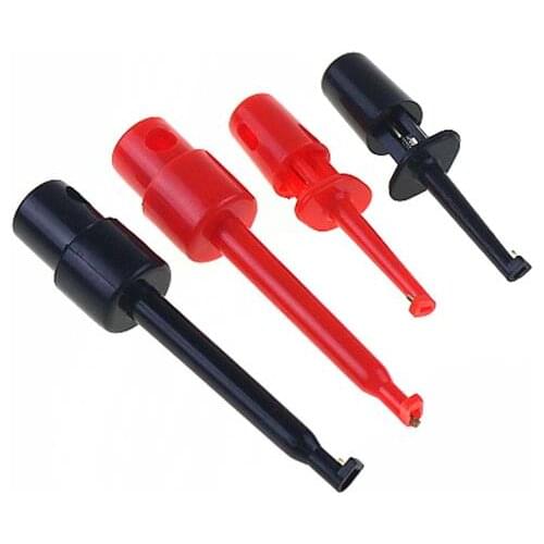 2PCS universal pin hook metal plated gold test needle bar hook test hook test clip instrument hook