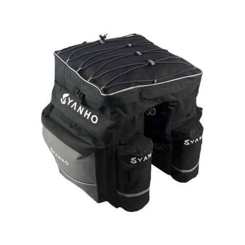 43L Capacity Cycling Bicycle Bag Bike Rear Seat Bag pannier with Rain Cover