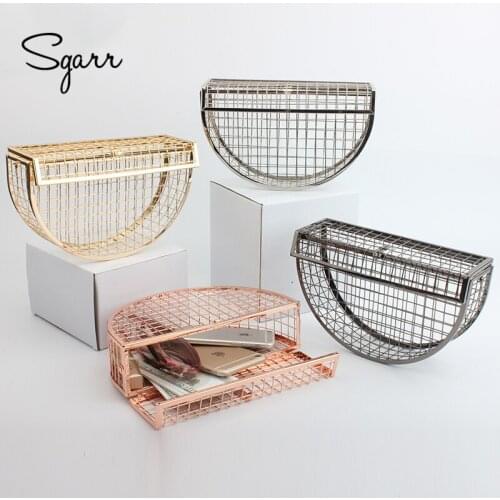 SGARR Women Metallic Shoulder Bags High Quality Laides Chain Half Moon Crossbody Bags For Women Fashion Female Messenger Bags