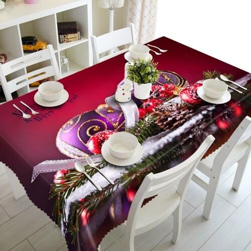 1pc Hot sale Butterfly edge Polyester Multi Functional Christmas Table Cloth for Party Picnic hotel Dining Tablecloths 90*150cm