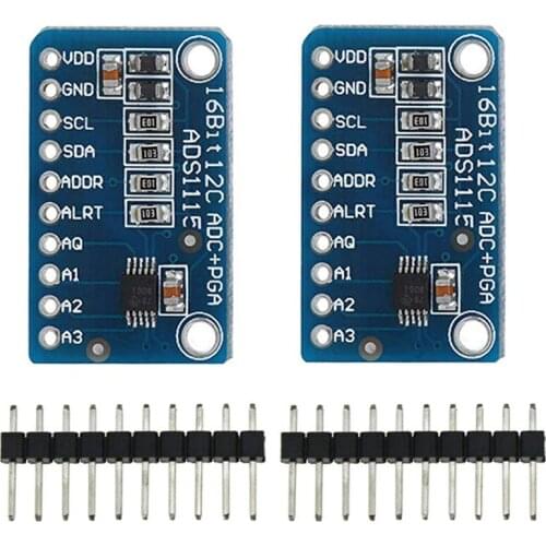 2 Pack 16 Bit 4 Channel I2C IIC Analog-To-Digital ADC Converter High Precision ADS1115 PGA ADC Development Board