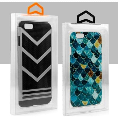 200pcs/lot Blister PVC Plastic Clear Retail Packaging Package Box for iPhone 6 6s 7 7 Plus Clear Mobile Phone Case Cover