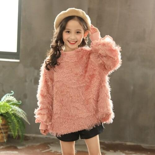 2018 new winter Girls Kids boys Fringed wool sweater comfortable cute baby Clothes Children Clothing