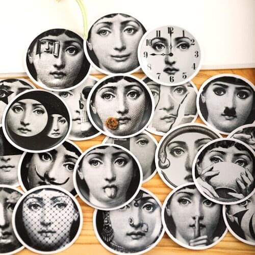 22PCS Retro avatar Stickers Crafts And Scrapbooking stickers book Student label Decorative sticker kids toys