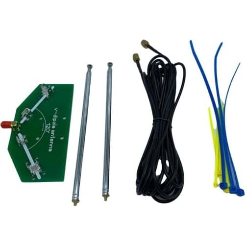 78M-1GHz Frequency Receive 137MHz Positive V Horn Antenna Rod V-dipole SMA Cable 270B