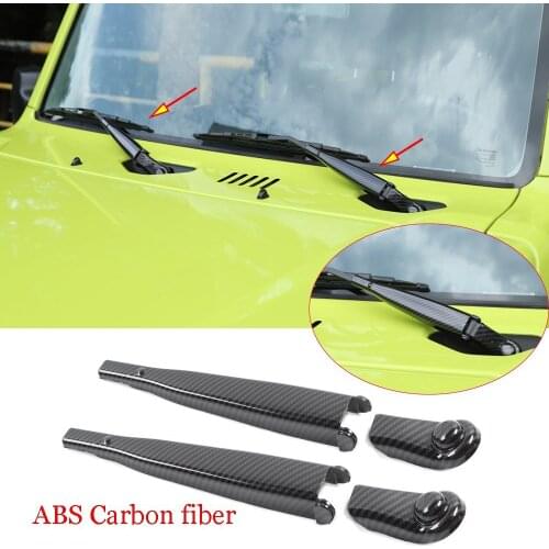 ABS Front Window Windshield Wiper Cover Trim Fit For Suzuki Jimny 2019 2020 Car parts