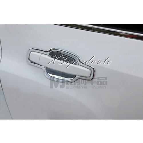 Free Shipping Chromed ABS Plastic Door Handle Cover Bowl Trim For Chevrolet TRAX 2014-2016