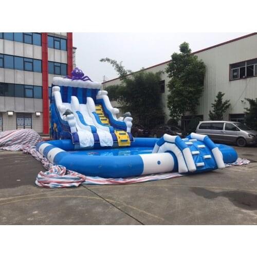 China Guangzhou) manufacturers selling inflatable slides, inflatable castles,Octopus pool slide COB-34