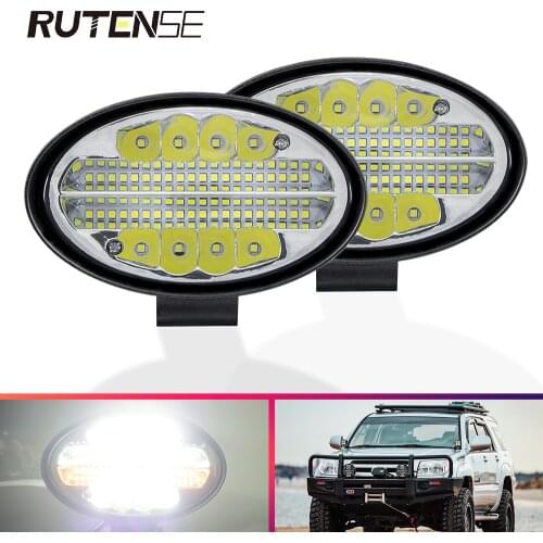 144W led light bar 12V 24V 48Led flash work light spotlight For 4x4 4WD offroad accessories Trucks Tractor Excavator Car SUV ATV